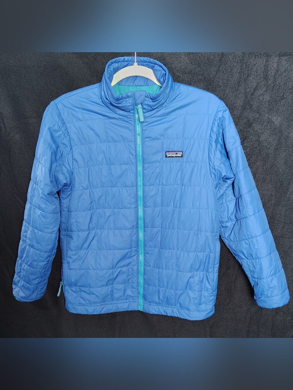 Patagonia Youth Large (12) Blue Nano Puff Jacket